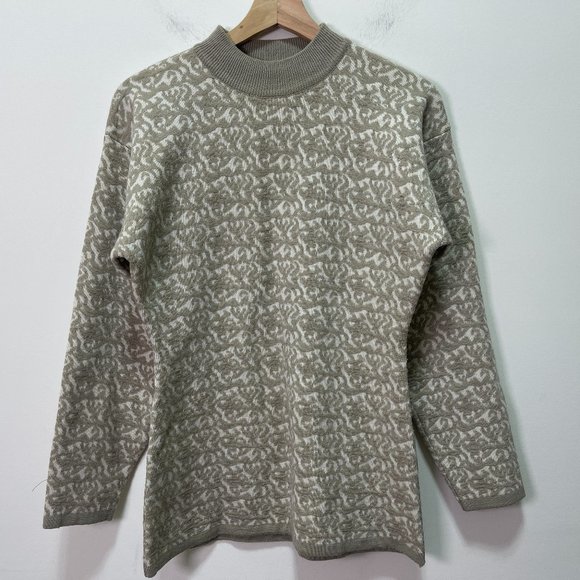 Crocodile Wool Blend Sweater sz M - Picture 2 of 14